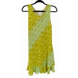 Sharon Max Ombré Green Dress.